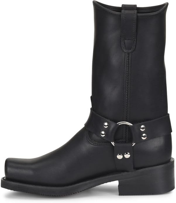 Double-H Barry 11" Harness Boots for Men - Leather, with PermaFresh Cushioned Insole and Slip-Resistant Outsole, Made in USA | Permafresh Cushioned Insole and Slip-Resistant Outsole, Shock-Absorbing Midnight Insert, Narrow Square Toe