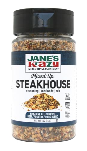 Jane's Krazy Seasonings Mixed-Up Steakhouse Seasoning, 4 Ounce