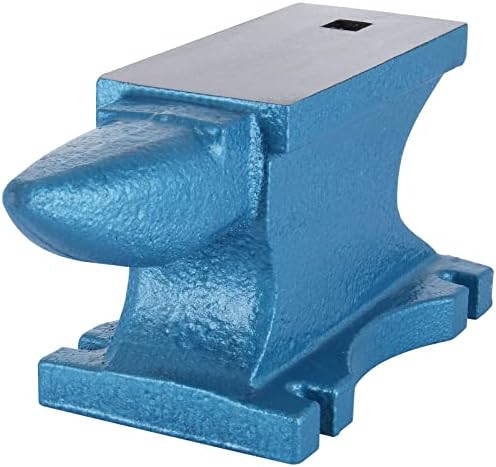 VEVOR Blacksmith Anvil 55 lbs (25 kg) Single Piece of Iron with Square Holes Ideal for Metalurgical and Blacksmiths in Metal Workshop and for