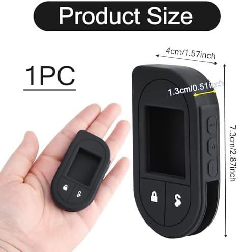 Remote Case for Viper, Soft Silicone Car Key Case Shell, Protective Fob Cover with Button