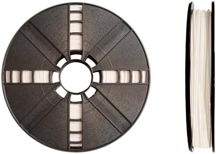 Makerbot Pla Filament 1.75mm Large Spool, 2 Lb, True White MP05780 (White) | For Replicator+, 5th Gen Printers