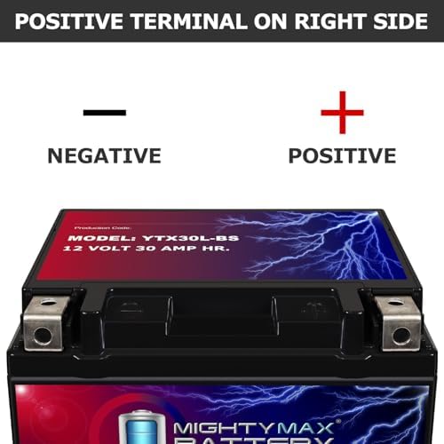 Mighty Max Battery YTX30L-BS Replacement for CB30L-B, 30L-B, C30L-B, M22H30