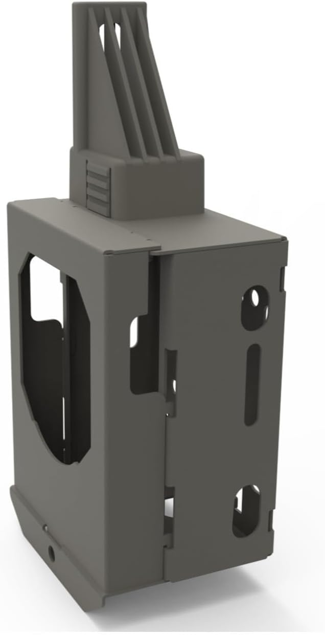 TACTACAM Reveal Security Box, Steel Trail Camera Lock Box | Rust-resistant coating, deters theft & animal damage, padlock compatible, fits X, X2.0