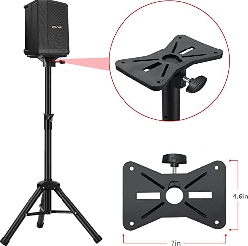 Dolphin SP-2120RBT Dual 12" Party Speaker with Stand Bundle – High-Power Bluetooth Speaker with Sound-Activated Lights & Adjustable ST-200 Stand
