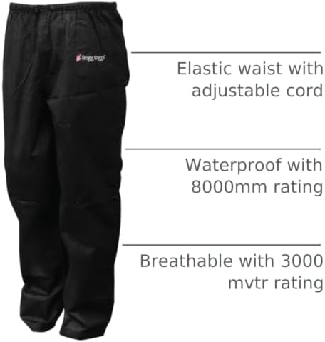 FROGG TOGGS Women's Classic Pro Action Waterproof Breathable Rain Pant