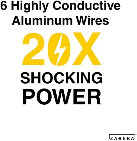 Zareba Heavy-Duty Sure Shock Polyrope, 656 ft Electric Fence Wire | 6 Aluminum Conductors for Temporary Fencing