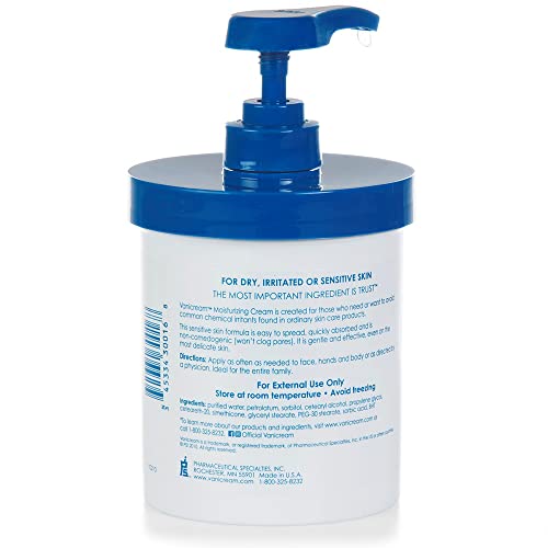 Vanicream Moisturizing Skin Cream for Sensitive Skin 16 oz (Pack of 12)
