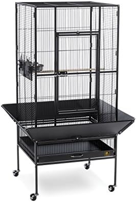 Prevue Pet Products 3352COCO Park Plaza Bird Cage, Coco Brown | Large Brown Steel Bird Cage with Rolling Stand and Perches, Ideal for Cockatiels and Medium Birds