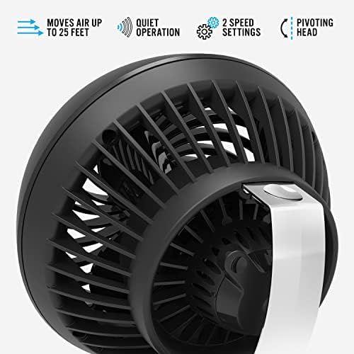 Vornado 160 Personal Air Circulator, Small Fan for Dorm, Desk, and Bedside, Powerful Personal Cooling, 2 Speed Settings, Vortex Air Circulation
