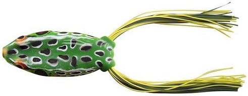 Booyah Pad Crasher Jr Topwater Bass Fishing Hollow Body Frog Lure with Weedless Hooks