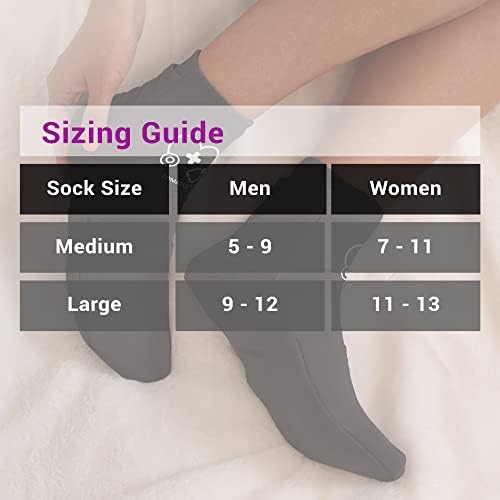 Zomaple Cold Therapy Socks, 2 Gel Packs for Neuropathy & Hot Feet Comfort