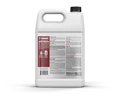 MasonryDefender Brick Sealer Satin Sheen - Water Based, Reduces Dust, Easy Clean - 1 Gallon