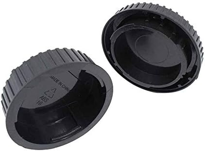 ULBTERF Front Body Cap and Rear Lens Cap Cover for Nikon F Mount Camera