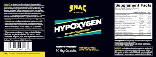 SNAC HypOxygen Oxygenation Enhancement Support Formula, 90 Capsules