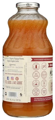 Lakewood Organic Fresh Blends Papaya (1 X 32 FL OZ)