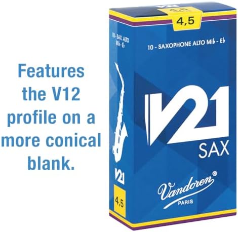 Vandoren SR813 Alto Saxophone V21 Reeds Strength 3; Box of 10
