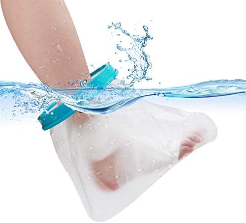 Waterproof Foot Cast Cover for Shower Adult, Patented Ankle Wound Protector Watertight Seal