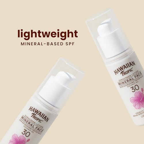 Hawaiian Tropic Mineral Sunscreen Lotion SPF 50, 3.4 Fl Oz