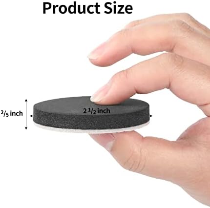 Yelanon Felt Furniture Sliders 20 Pcs 3.5" Round for Hardwood & Tile