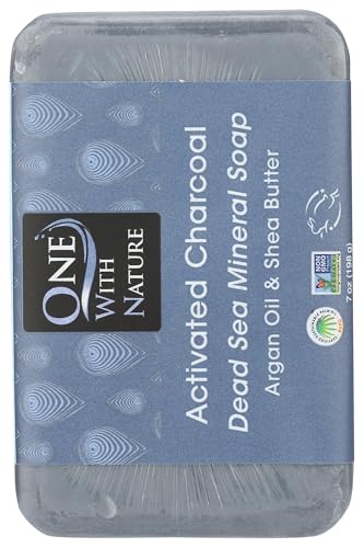 One With Nature Activated Charcoal Bar Soap, 7 OZ