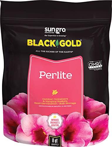 SunGro Horticulture Perlite - Lightweight Soil Amendment for Aeration - 8 Quart - Solid