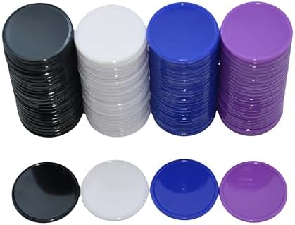 Smartdealspro Set of 100 25MM/1 Inch Opaque Plastic Learning Counting Counters Poker Chips (Red)