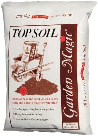 Michigan Peat Garden Magic Organic Potting Topsoil Mix, 40 lb, White | Moisture Retaining Organic Blend for Indoor and Outdoor Planting, Potting, Gardening, and Landscaping