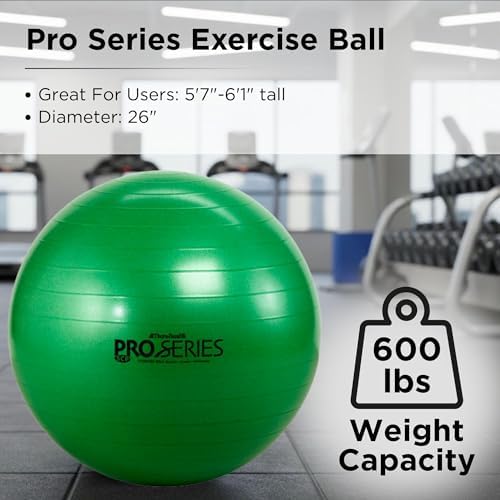 THERABAND Exercise and Stability Ball for Improved Posture, Balance, Core Fitness, Coordination and Rehab