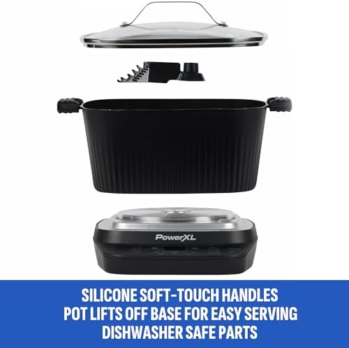 STIRMAX PLUS 7.5QT Digital Multi-Cooker with Auto Stir | 9-in-1 multicooker with automatic stirring, sauté, sear and 7.5QT family-size capacity.
