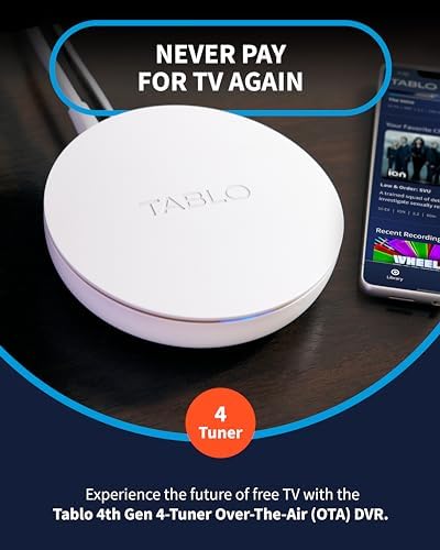 Tablo 4th Gen 4-Tuner Over-The-Air (OTA) DVR - Watch