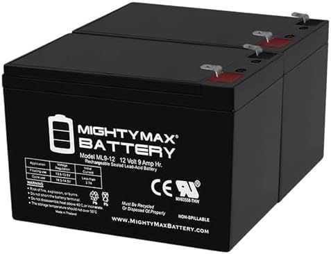 Mighty Max Battery 12V 9Ah SLA Battery for Razor MX350 MX400 Dirt Bike - 2 Pack