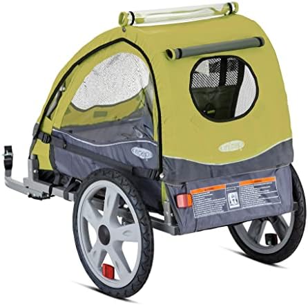 Sync Single Seat Bike Child Trailer, Max Weight 40 lbs., 5-Point Harness, Folding Frame, Quick Release Wheels, Easy Storage