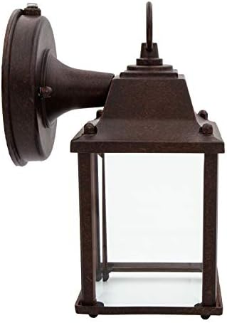 Maxxima LED Aged Bronze Outdoor Wall Light, Photocell, 650 Lumens 3000K