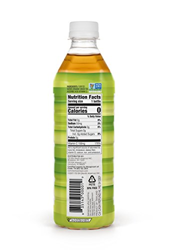 Teas' Tea Unsweetened Pure Green Tea, Organic, Sugar Free, 0 Calories, 16.9 Ounce (Pack of 12)