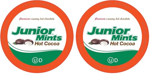 Junior Mints Hot Chocolate Pods, Mint Chocolate Flavor, Compatible with Keurig K-Cup Brewers, 40 Count - Chocolatey Peppermint Cocoa