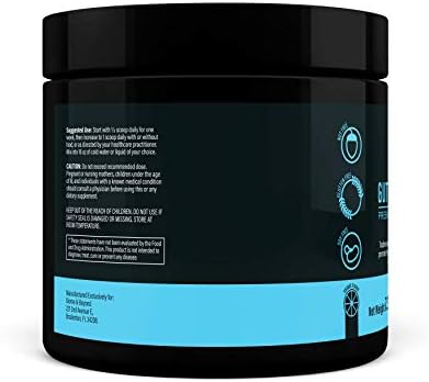 Gut Food and Repair- GI Tract & Leaky Gut Repair Powder with Trademark Prebiotics, Glutamine, Marshmallow Root, Slippery Elm Bark, Colostrum