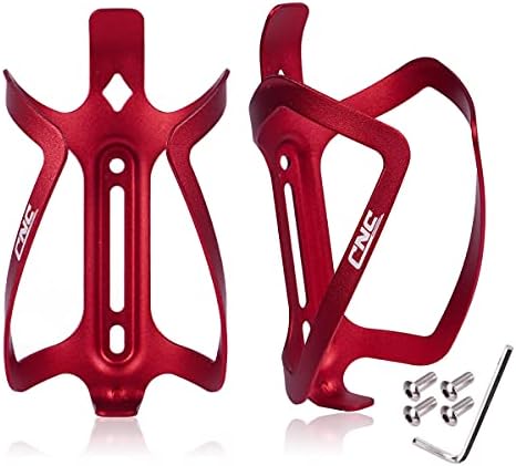 CNC Bike Water Bottle Holder，2-Pack Bike Bottle Cage for MTB Road Bike，Black