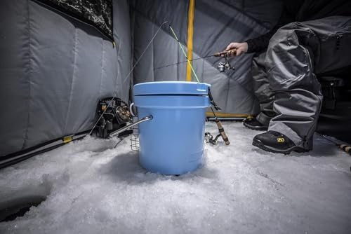 Mammoth Live Bait Bucket, Insulated Bait Bucket with 10 Quart Capacity, Great for Daily Trips and Fishing Tournaments