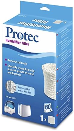 Protec Extended Life Humidifier Replacement Filter, 1 Count | Designed for Use with Select Vicks Cool Mist Humidifiers and Other Honeywell Humidifiers Models