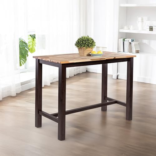Boraam Sonoma Pub Table - Barnwood Wire-Brush