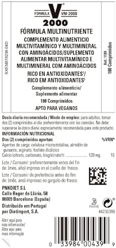 Solgar Formula VM-2000 (Multinutrient System), 180 Tablets - Contains Zinc | Premium Quality Multiple - Supports A Healthy Immune System - Vegan