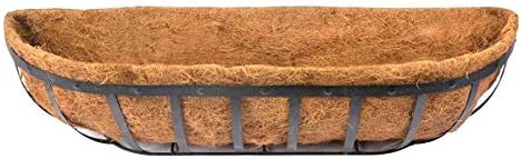 2pcs Trough Coco Liner 36 inch Wall Planter Replaceable Coco Liner for Window Box, Fence Flower Baskets