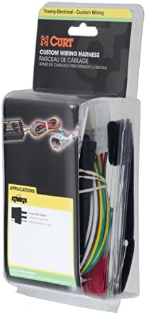 CURT 55325 Vehicle-Side Custom 4-Pin Trailer Wiring Harness for Select Ford Ranger, Mazda B2300, B3000, B4000