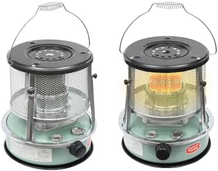 2 in 1 Portable Kerosene Heater, 9000 BTU Kerosene Stove Non-Electric Indoor Outdoor Heater Emergency Oil Heaters for Camping Cooking Emergency Preparedness (Black, 1pc)