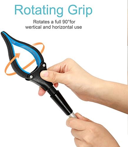 Grabber Reacher Tool for Elderly, 32" Foldable Picker Upper Grabber, Long Handy Mobility Aids, Reaching Assist Tool for Trash Claw Pick up