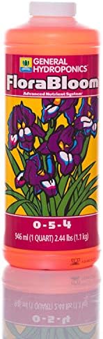 General Hydroponics Flora Series: FloraMicro, FloraBloom, FloraGro - 3-Part Hydroponic Nutrient System, 1 qt. Bottles