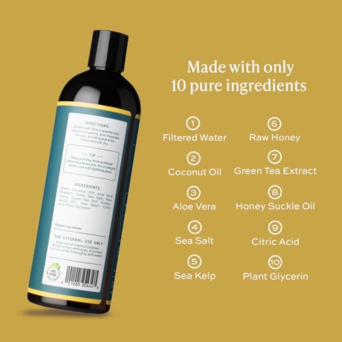 Aleavia Body Cleanse – Organic & All-Natural Prebiotic Body Wash – Fragrance-free and Sulfate-Free Enzymatic Body Cleanser – 16 Oz.