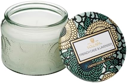 Voluspa Baltic Amber, Petite Candle Jar, 3.2 Ounce, 25 Hour Burn Time, Coconut Wax for Clean Burning, Handcrafted in the USA