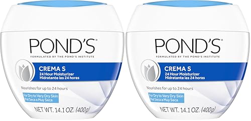 Pond's Nourishing Moisturizing Cream, Crema S, Fragrance Free, Ivory, 14.1 Oz
