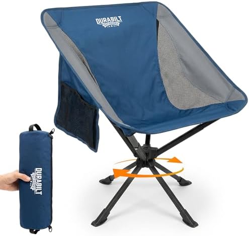 360 Swivel Camping Chair, Folding Portable Outdoor Camp Chair | A 360-degree swivel camping chair that turns to face the action